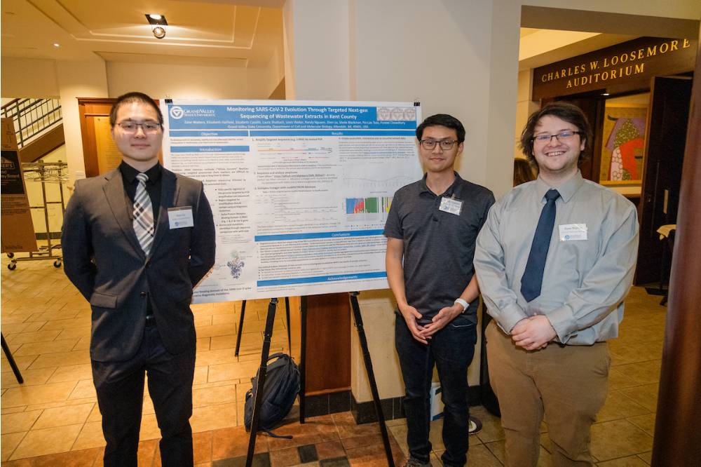 Zhen Lu, Randy Nguyen, and Zane Walters; Monitoring SARS-CoV-2 evolution through targeted Next-Gen sequencing of wastewater extracts in Kent County